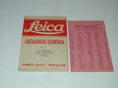 Leica LEITZ LEICA GESAMT KATALOG 1954 catalogue en allemand photo photographie TBE 