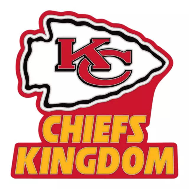 Kansas City Chiefs Pin (One Size) NFL Kingdom Logo Metal Pin Badge - New