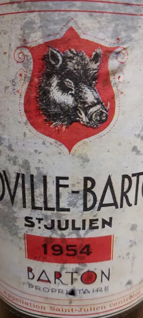 POUR SES 70 ANS * RARISSIME * 1x CH. LEOVILLE BARTON, Saint-Julien 1954 2