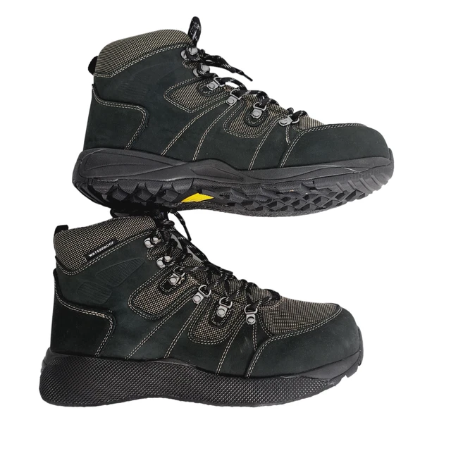 DREW SHOE MENS Boots Sz 11 6E/ EU44 Black Nubuck Leather Waterproof