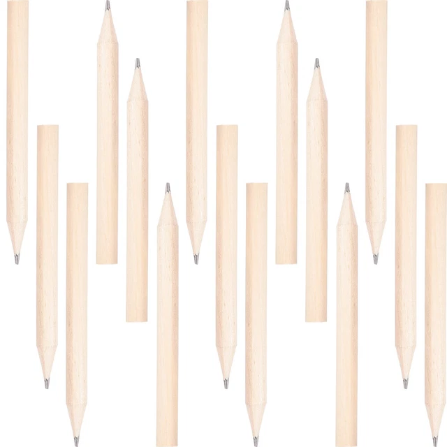 50 pz penne corte perni di legno bambini scrivono penne mini penne bambini piccoli