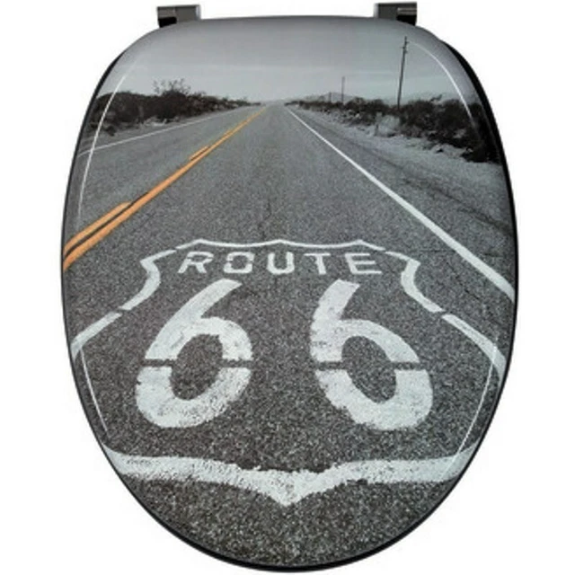COPRIWATER WIRQUIN 20719123 Sedile Wc Trendy Line Route 66 Grigio EUR 19 95 PicClick FR