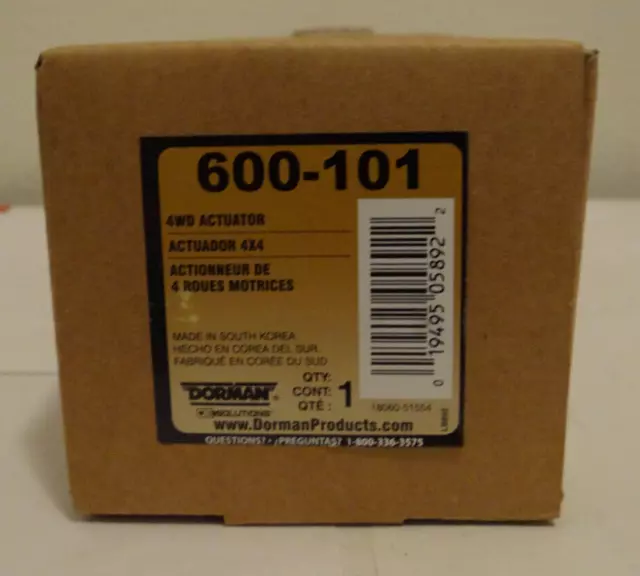 *~* Brand New*~* Dorman 4WD Differential Actuator 600-101