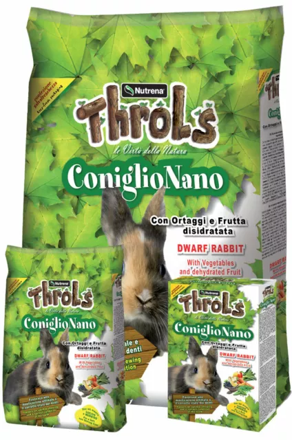 MANGIME PER CONIGLI NANI Throls Raggio di Sole  2,5 kg cibo coniglio nano