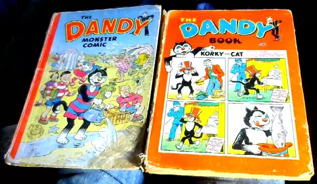 DANDY MONSTER COMIC 1950+1954 Books D.C.Thomson the Annuals(published 1949+1953)