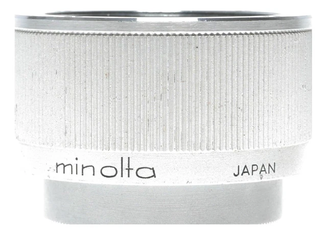 Minolta 1:1 1:2 macro extension tube M39 Leica adapter chrome w/ cap