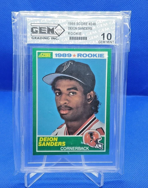Deion Sanders RC 1989 Score #246 Rookie GEM MINT 10