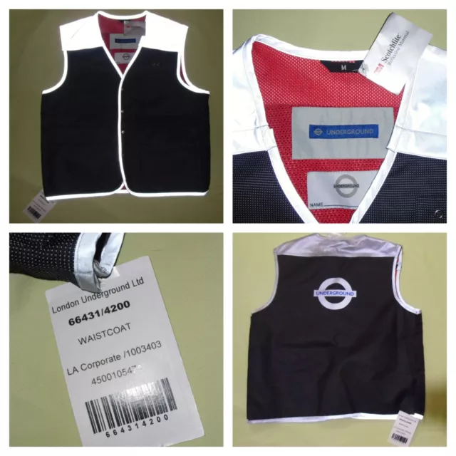 London Underground / 2005 - 3M ScotchLite - gilet vintage da uomo. Taglia: MEDIA