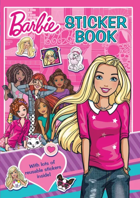 Barbie Aufkleber Buch Kinder Spaß Färbung Aktivität Taschenbuch Pad 2023 Neu