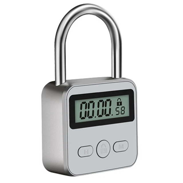 Metal Timer Lock LCD Display Multi-Function Electronic Time 99 Hours Max5465