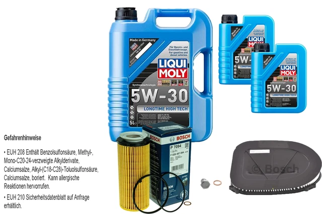 INSPEKTIONSKIT FILTER LIQUI MOLY ÖL 7L 5W-30 Für BMW 3er E46 320i 323i 325i 320
