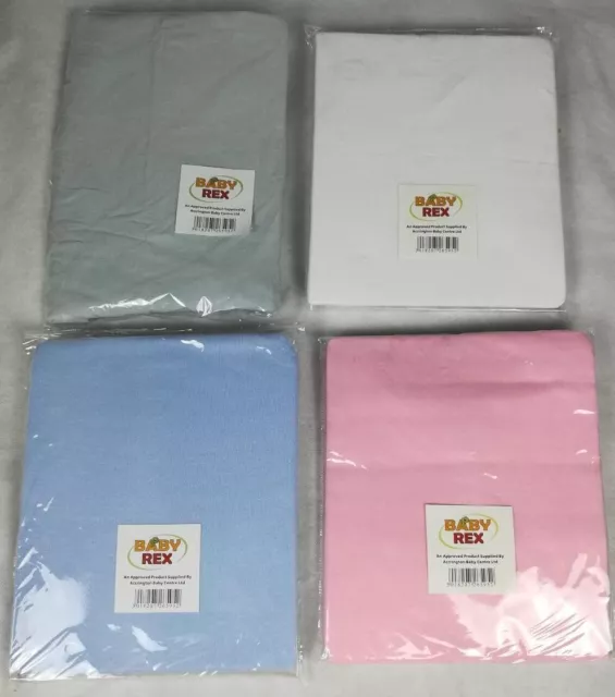 Deluxe 2 x PRAM Fitted Sheets To Fit Oyster 2 CARRYCOT MATTRESS BABY 100% Cotton
