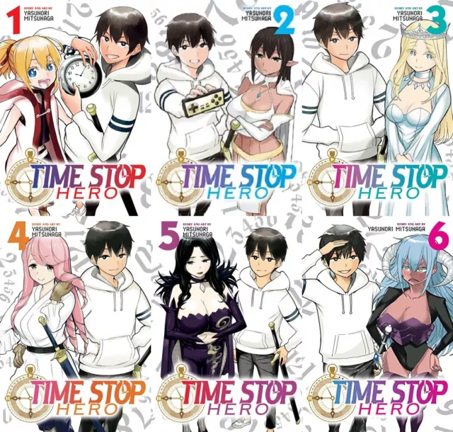 Time Stop Hero by Yasunori Mitsunaga Vol 1-6 Softcover Graphic Novel Set