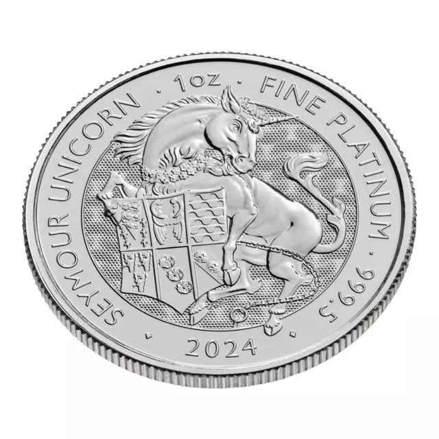 Platinum Tudor Beasts Seymour Unicorn 2024 1 oz Platinum UK Great