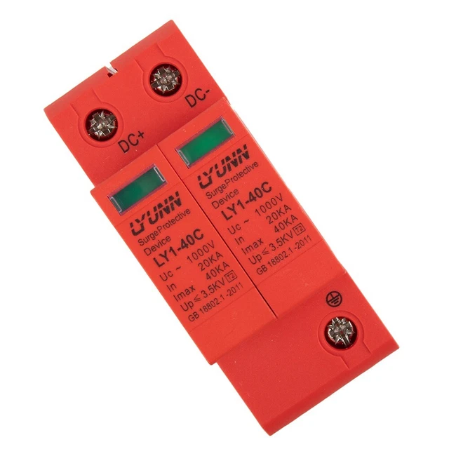 Massima protezione PV 1000V DC protezione contro sovratensioni parafulmine 2P 40KA