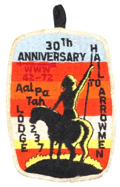 Vintage 1972 30th Anniversary Aal-Pa-Tah Lodge 237 Patch Gulf Stream Council FL