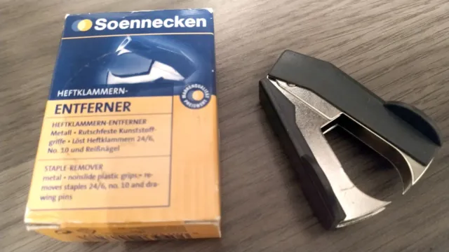 Soennecken 3458 Enthefter anthrazit / Heftklammernentferner Metal/Kunststoff