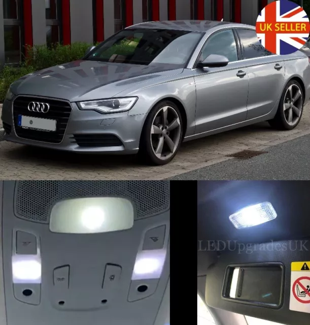 AUDI A6 S6 C7 Saloon Full White LED Interior Light Upgrade + License Plate