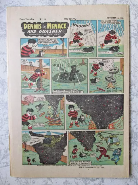 THE BEANO COMIC.    NO. 2311.   NOVEMBER 1sr.  1986. 3