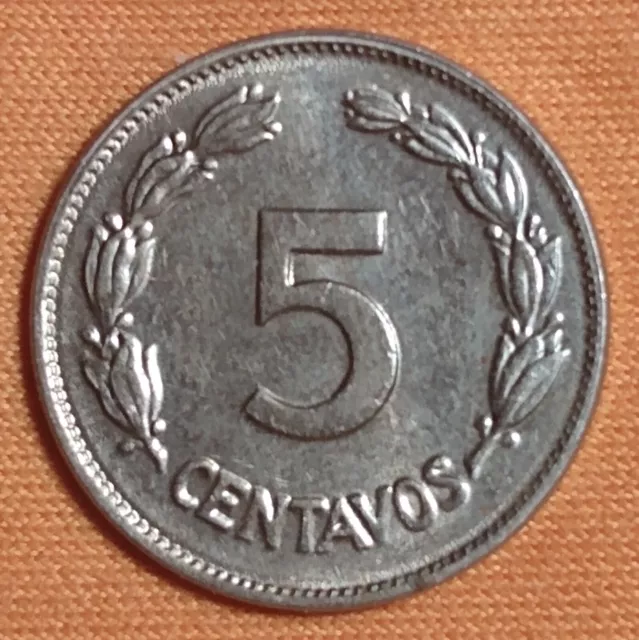 1946 ECUADOR 5 CENTAVOS - Collectible Coin