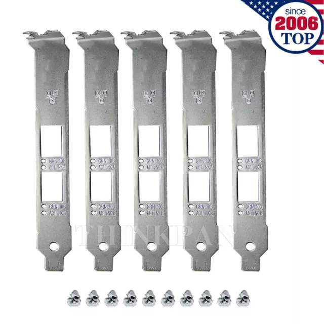 lot of 5 High Profile Bracket for Intel X520-DA2/SR2/E10G42BTDA/82599ES 10GB