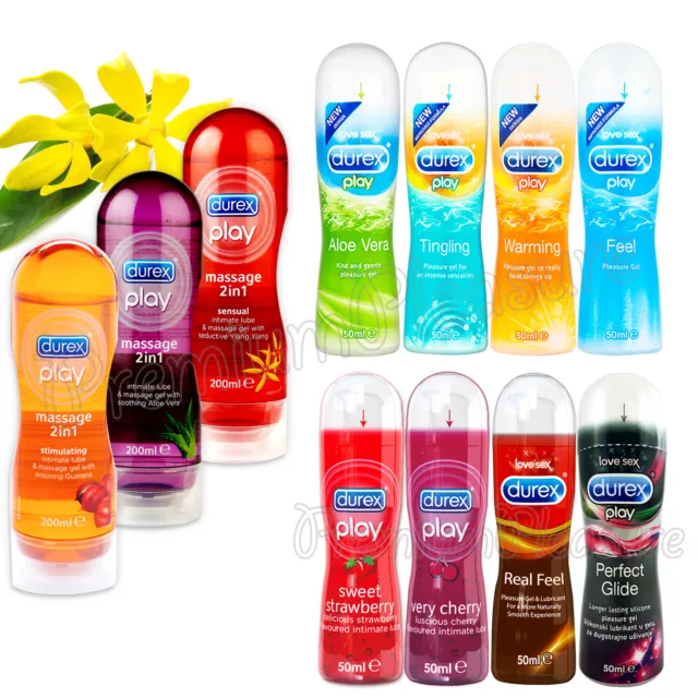 Durex Play Gleitmittel & Massage Softgel Erdbeere Perfect Glide Wähle 2