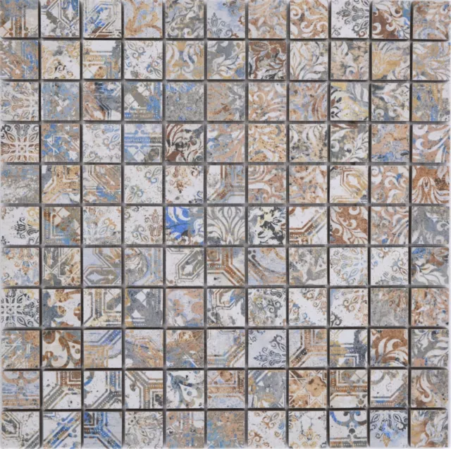 Mosaico de Cerámica Gres Fuerte más Colores Mate Piso Pared Cocina Malo