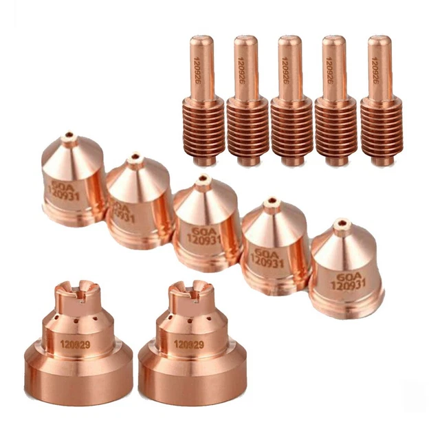 High Quality Plasma Cutting Consumables for MX1000/1250/1650/RT60/80 Set of 12