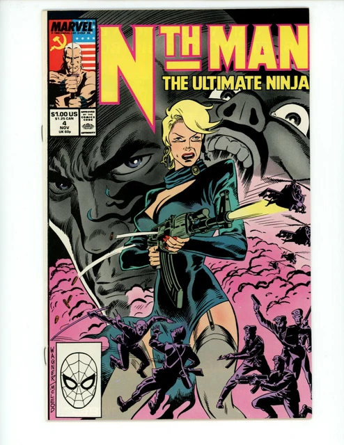 Nth Man the Ultimate Ninja #4 1989 VF+ Larry Hama Ron Wagner Marvel Comic Book