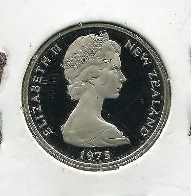 Nueva Zelanda 1975 5 centavos Proof Coin KM 34.1 Hermoso artículo