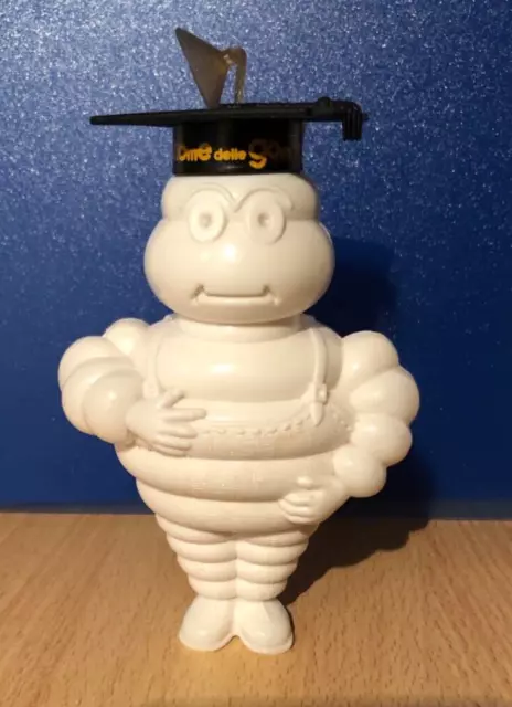 Simpaticissimo e raro Bibendum Omino Michelin della Moplas Milano alto cm.12