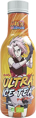 Tè ghiacciato biologico, Naruto Sakura, tè nero al melone con gusto melone 12 x 500 ml
