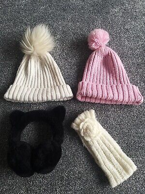 Pacchetto di cappelli invernali per ragazze in ottime condizioni età 8-12 anni