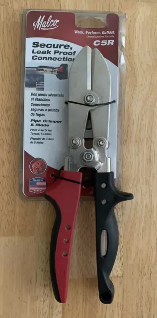 Malco C5R 5 Blade Pipe Crimper Made in USA