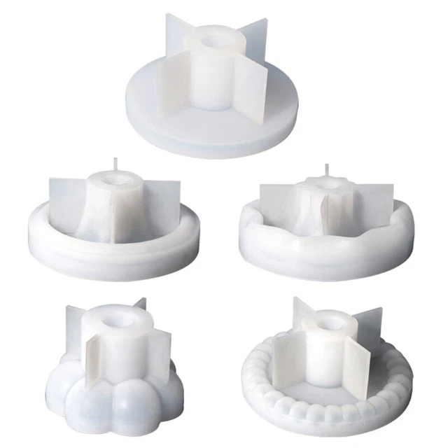 Round Candlestick Mold Color Concentrate Holder Mold Gypsum Holder Mold