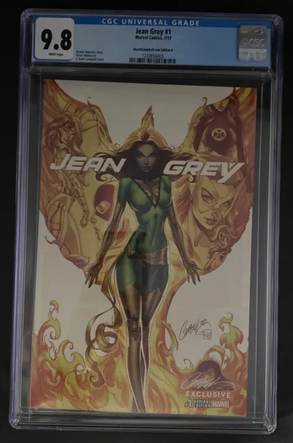 Jean Grey #1 J Scott Campbell Exclusive Edition B: CGC 9.8