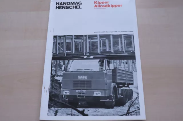 222801) Hanomag Henschel LKW - Kipper 12,5 - 26 Tonnen - Prospekt 02/1971