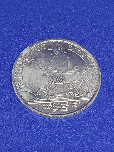 1 Oz Silber - Liberia 20 Dollars 1999 Millenium - 1 Unze 999 Feinsilber