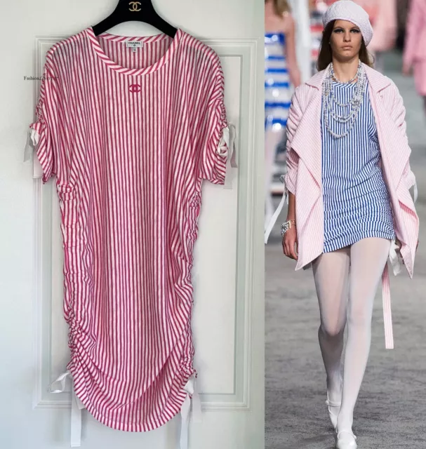 Chanel Pink Terry Knit La Pausa T-Shirt L at 1stDibs