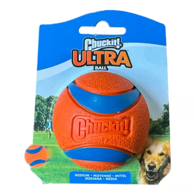 2er Pack Chuckit Ultra Squeaker Ball Medium 6 cm Spielzeug Hund Katze Jagdball
