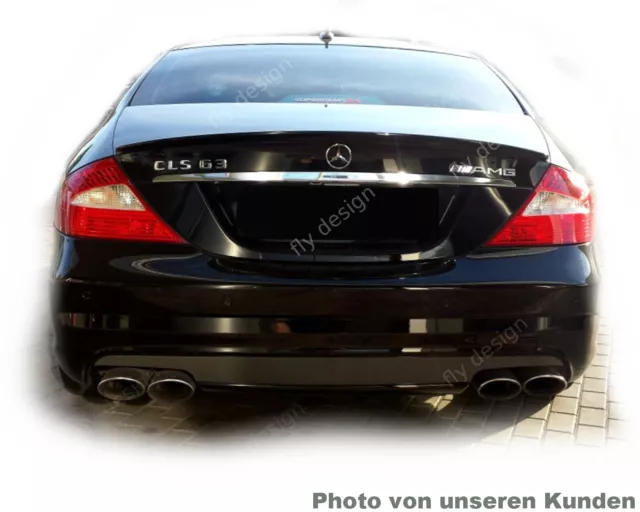 Autospoiler passend für Mercedes Benz CLS W219 C219 SCHWARZ Heck Lippe