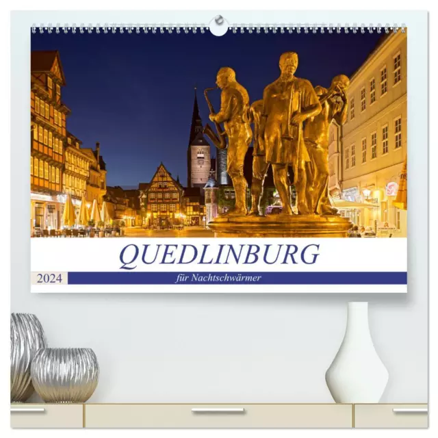 QUEDLINBURG FÜR NACHTSCHWÄRMER (hochwertiger Premium Wandkalender 2024 DIN A2...