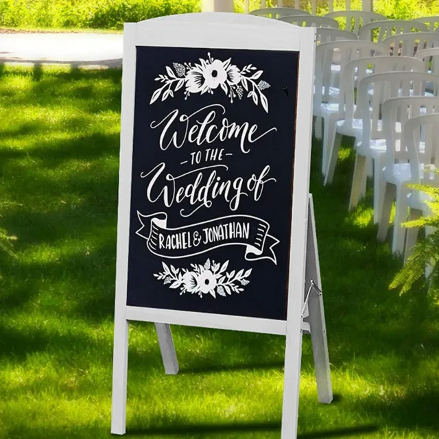 A-Frame Chalkboard Standing Sign On Street Advertising Blackboard Pavement Show