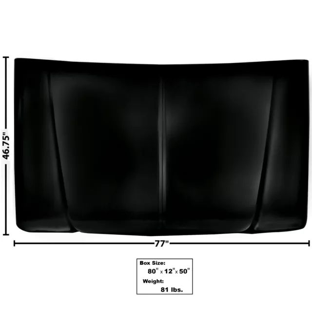 1973~1979 Ford Pickup Truck Hood EDP Coated Steel F100 F250 F350 Dynacorn - 3050