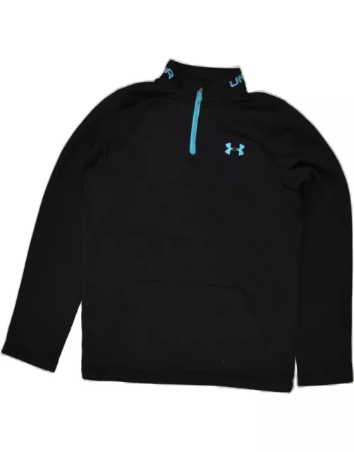 Felpa con cappuccio Under Armour Ragazzi Cold Gear Cerniera Collo 11-12 Anni Large Nera FR07