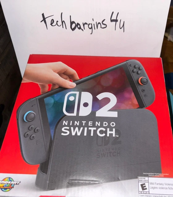 NINTENDO SWITCH 2 Console + Mario Kart World + Zelda Tears of the ...