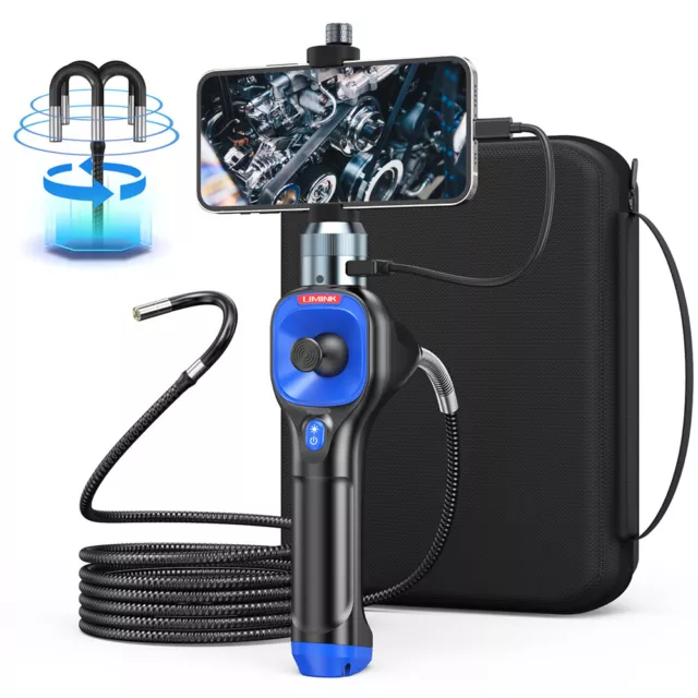 LIMINK 3.3FT 6MM Articulating Endoscope Inspection Camera with Steerable Probe