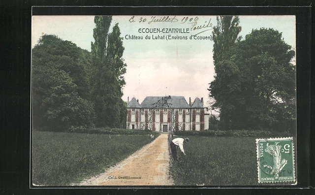 CPA Écouen-Ezanville, Le Chateau du Luhat 1909