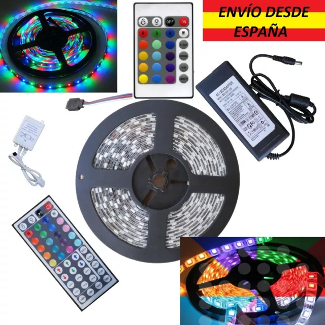 Tiras Led 5050 300Led Blanco/Colores/RGB/ con Controlador/Transformador 12v/3A