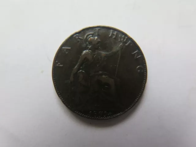 1899 GREAT BRITAIN FARTHING QUEEN VICTORIA in VERY NICE COLLECTABLE CONDITION